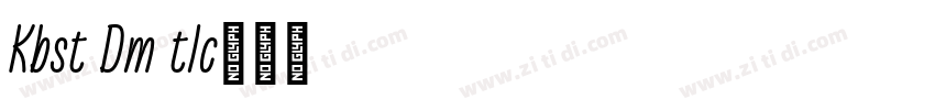 Kabisat Demo Italic字体转换